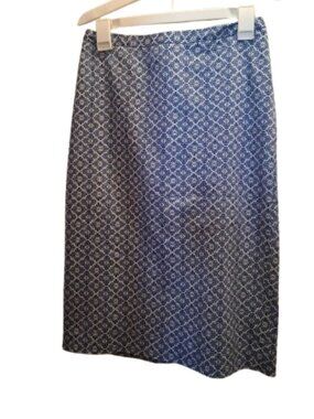 PAISLEY PATTERNED PURE SKIRT